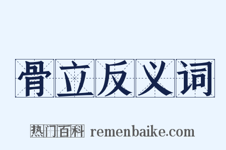 骨立反义词是什么意思的图片